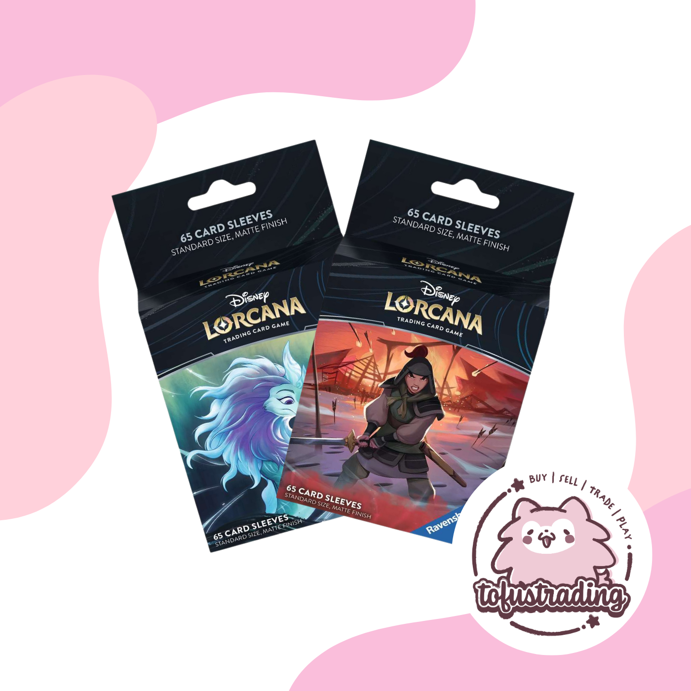 Disney Lorcana TCG: Card Sleeves 65 CT  Tofu's Trading
