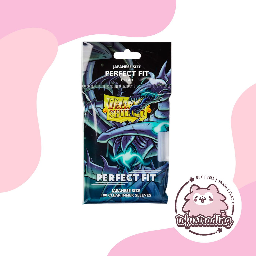 Dragon Shield Perfect Fit Card Sleeves (Clear - JAPANESE Inner)