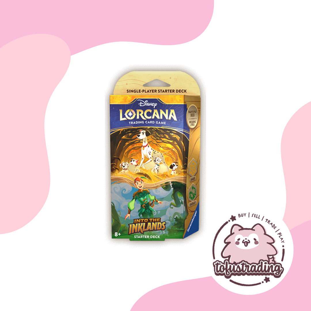 Disney Lorcana Into the Inklands Amber & Emerald Starter Deck Disney Lorcana Into the Inklands Amber & Emerald Starter Deck
