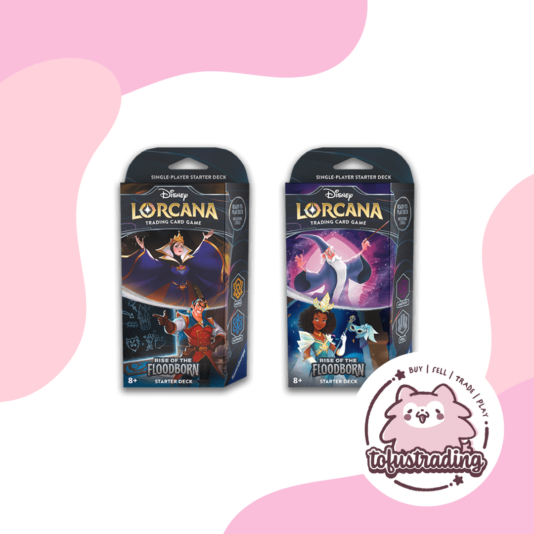 Disney Lorcana TCG: Rise of the Floodborn Starter Deck Tofu's Trading Disney Lorcana TCG: Rise of the Floodborn Starter Deck Tofu's Trading