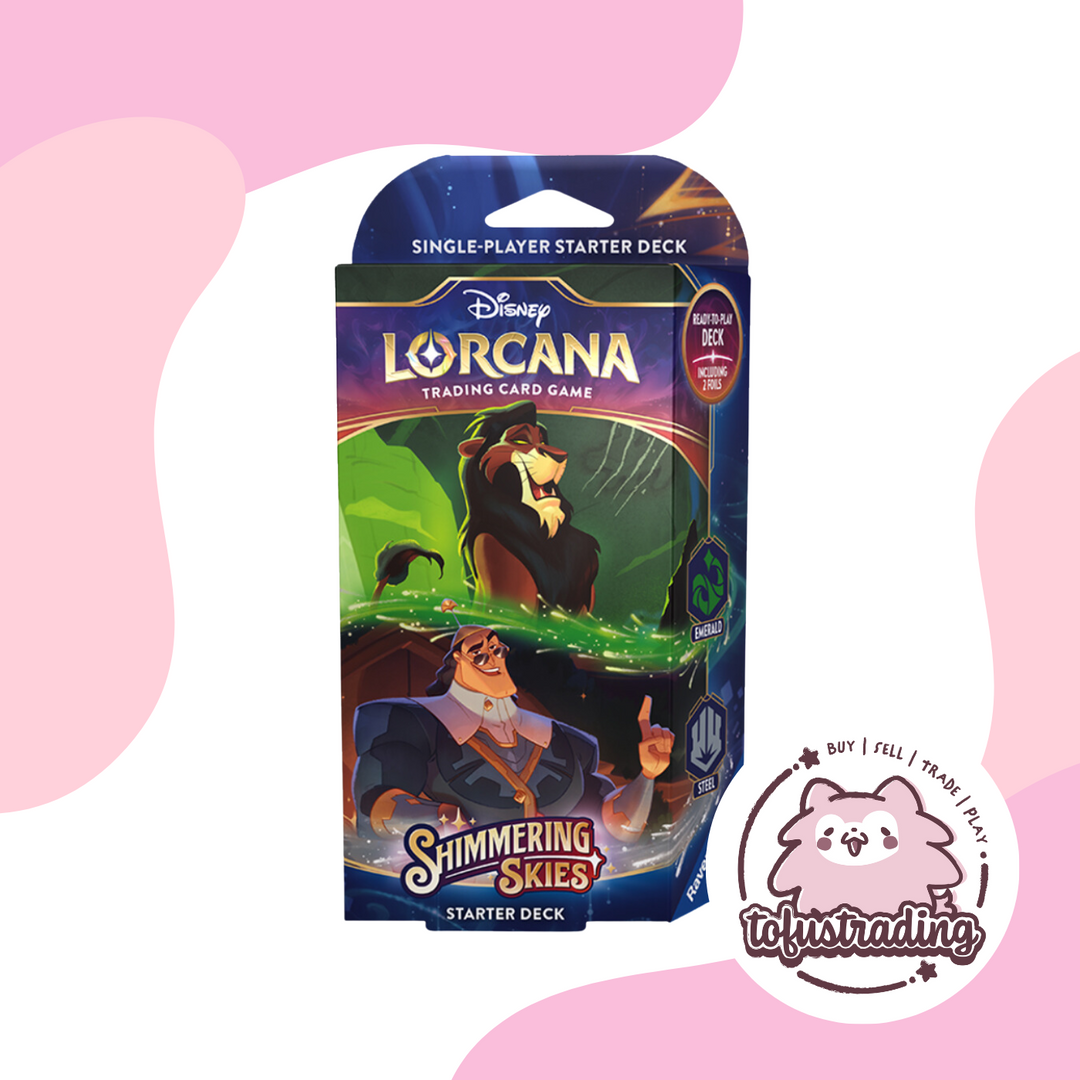 Disney Lorcana TCG: Shimmering Skies Starter Deck Tofu's Trading Disney Lorcana TCG: Shimmering Skies Starter Deck Tofu's Trading