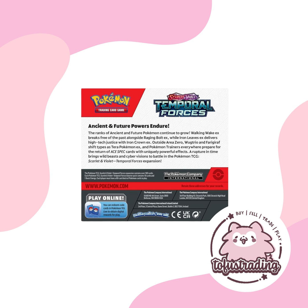 Pokmon TCG: Temporal Forces Booster Box Tofu's Trading Pokmon TCG: Temporal Forces Booster Box Tofu's Trading