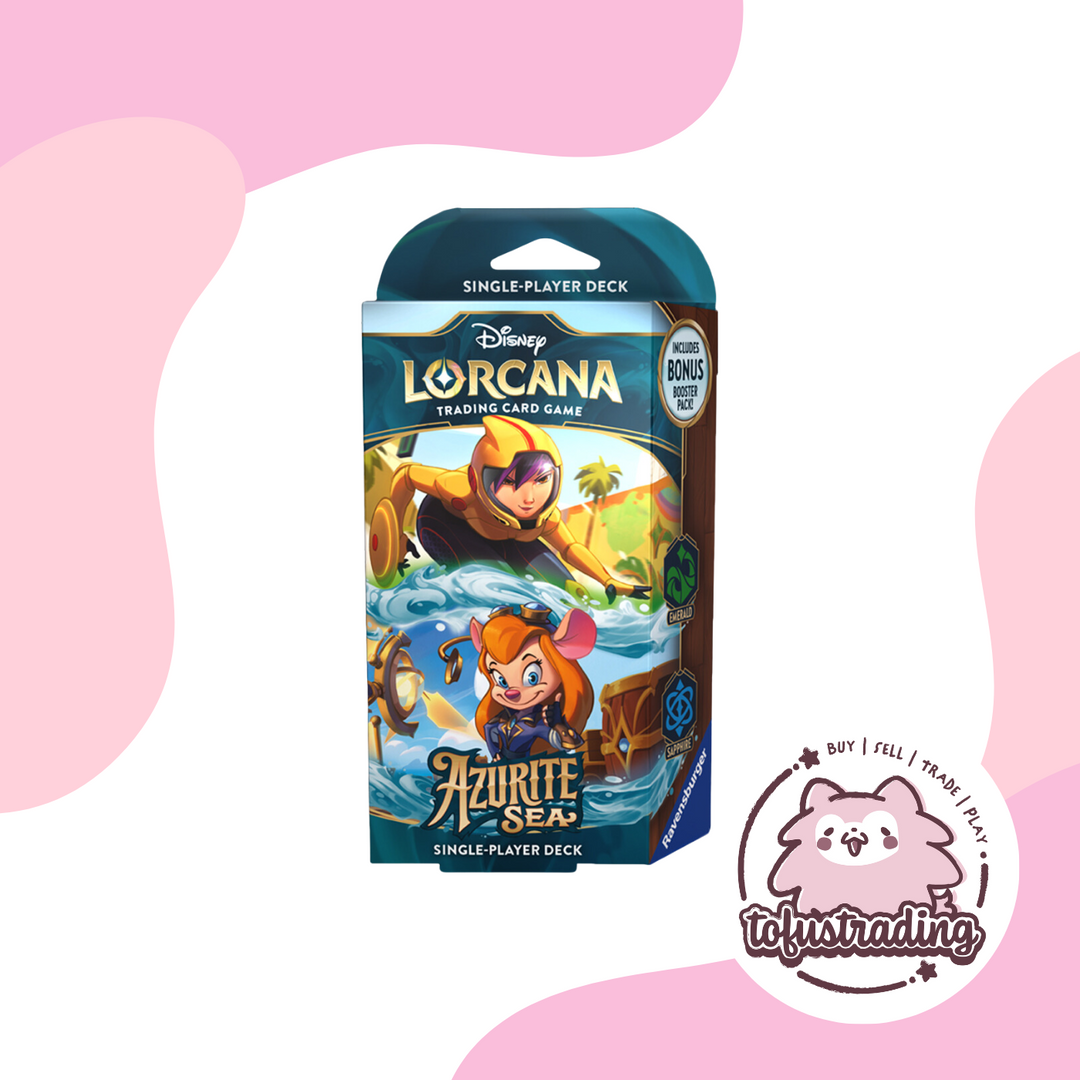 Disney Lorcana TCG: Azurite Sea Starter Deck Tofu's Trading Disney Lorcana TCG: Azurite Sea Starter Deck Tofu's Trading