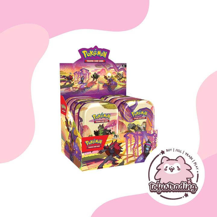 Pokémon TCG: Scarlet & Violet 6.5 Shrouded Fable Mini Tin Display