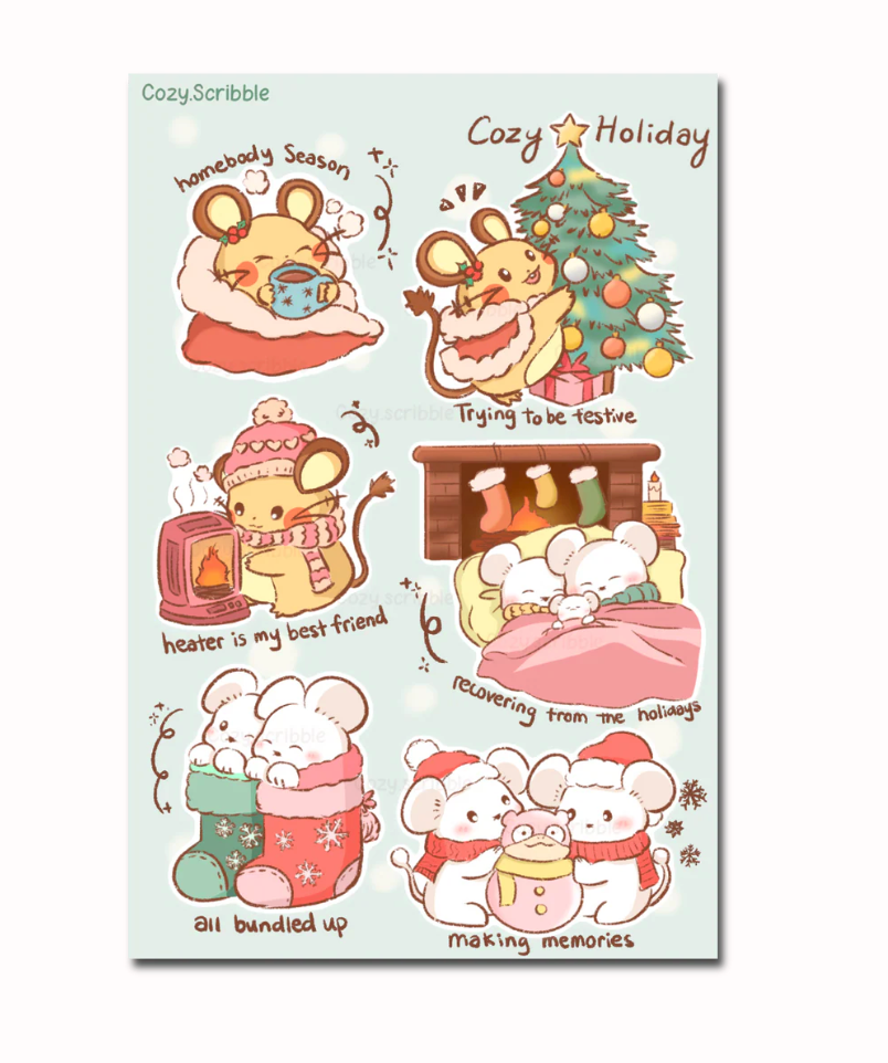 Local Artists Stickers Create Corner - Cozy Scribble