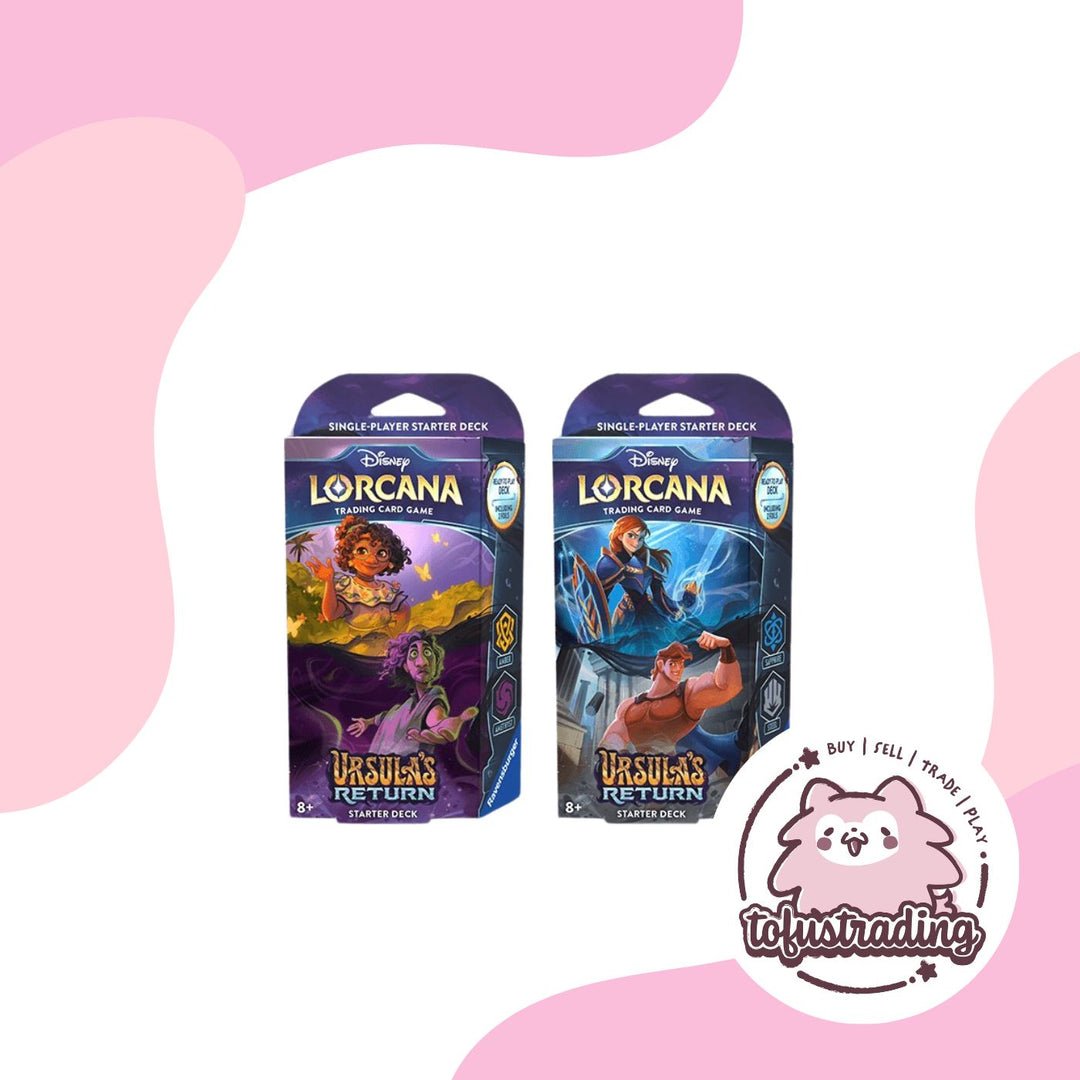 Disney Lorcana TCG: Ursula's Return Sapphire & Steel Starter Deck Disney Lorcana TCG: Ursula's Return Sapphire & Steel Starter Deck