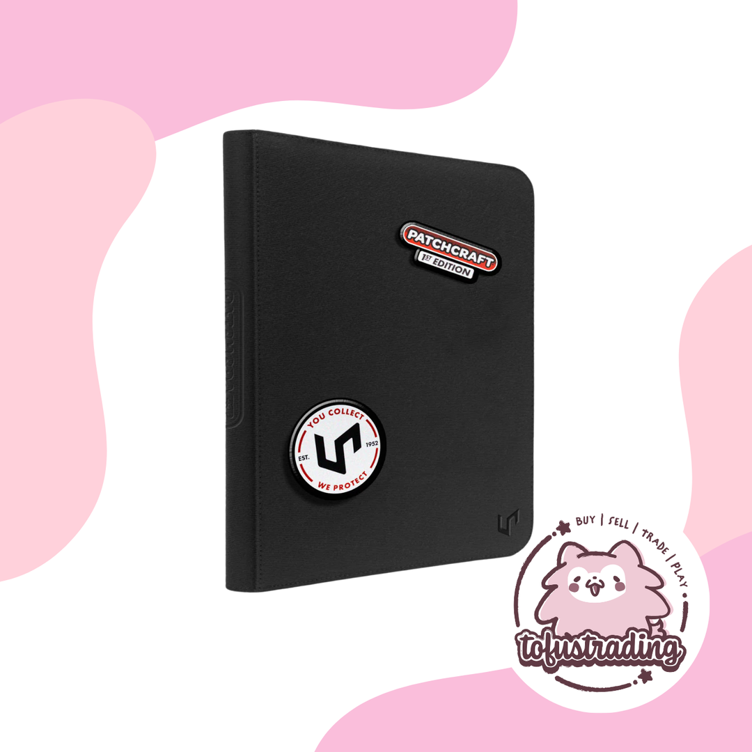 Ultra Pro Zippered PRO Binder 9-Pocket Patchcraft Black