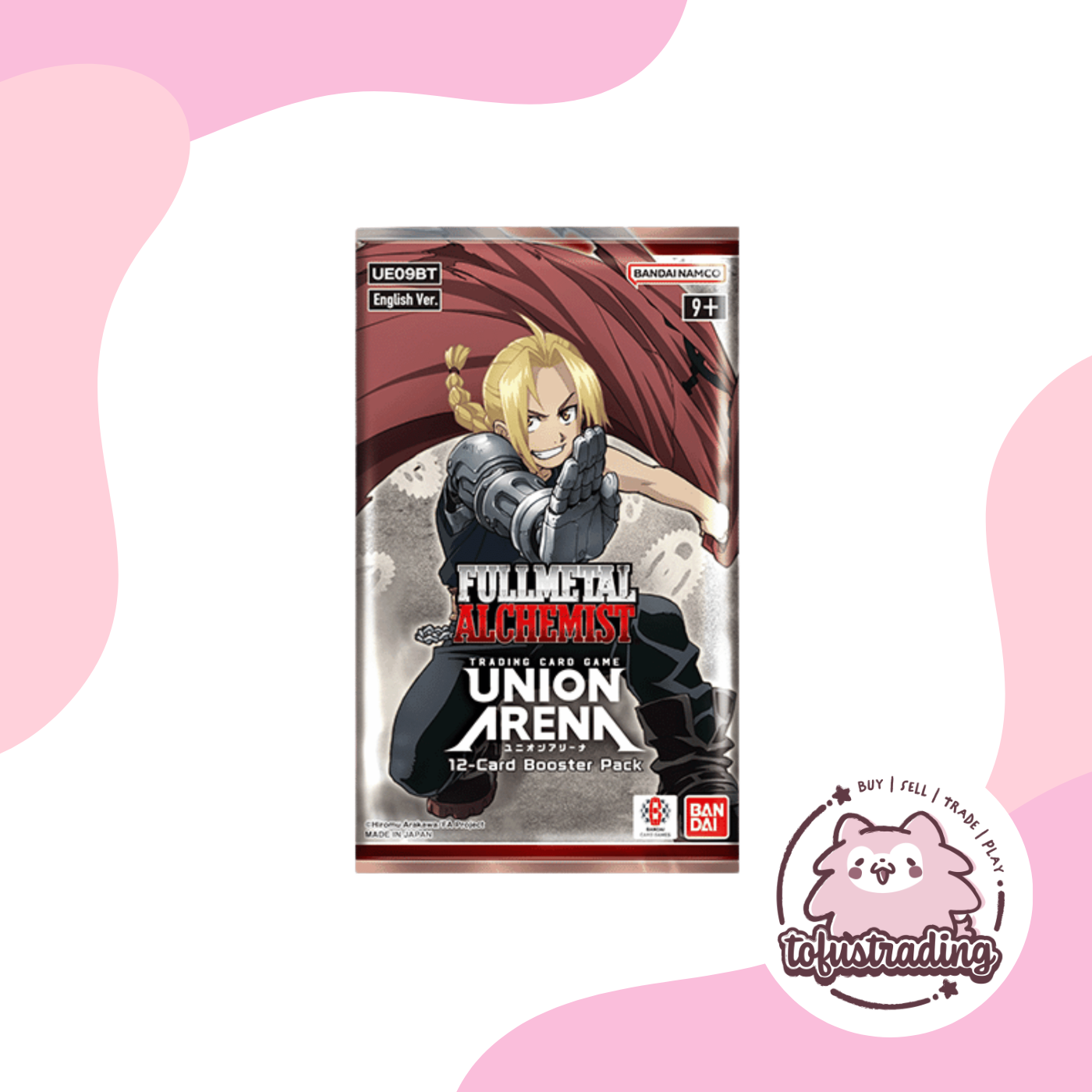 union arena fullmetal alchemist booster box Bandai 20 booster packs filled with beautifully illustrated cards Powerful new characters Union Arena: Fullmetal Alchemist Booster