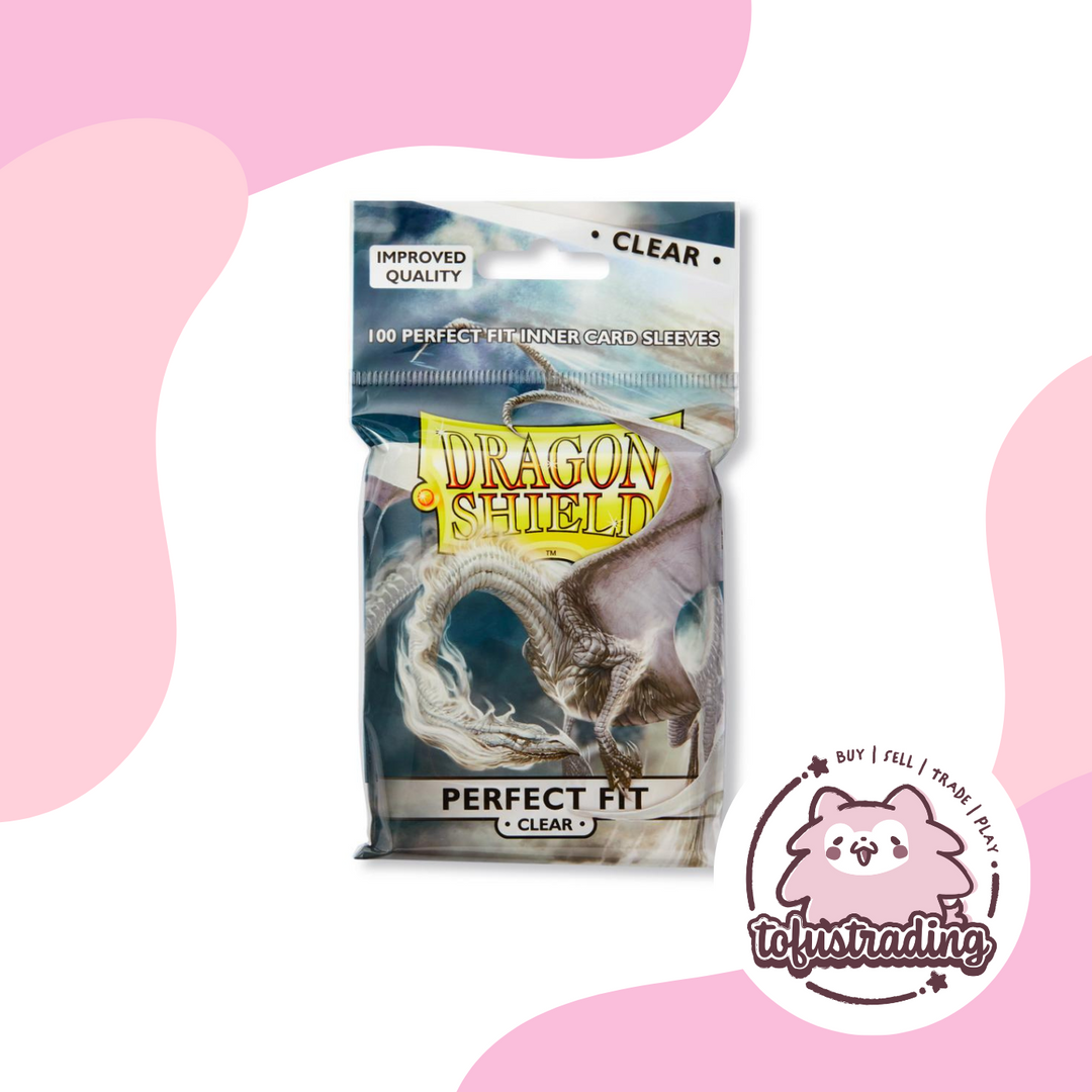 Dragon Shield Perfect Fit Card Sleeves (Clear - STANDARD Inner)