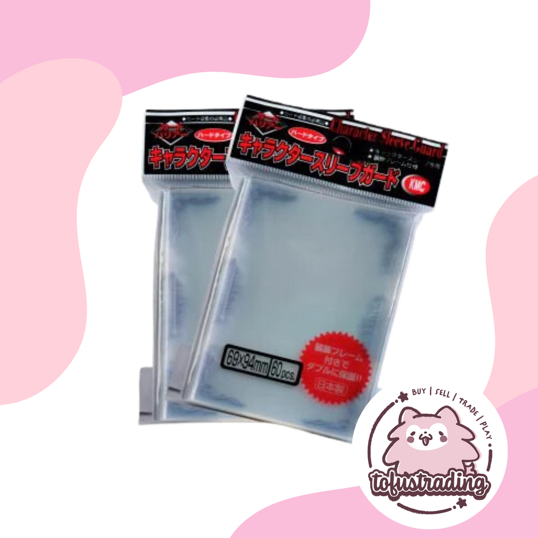 KMC Sleeves Character Guard Clear with Silver Scroll Work 60-Count Tofu's Trading KMC Sleeves Character Guard Clear with Silver Scroll Work 60-Count Tofu's Trading