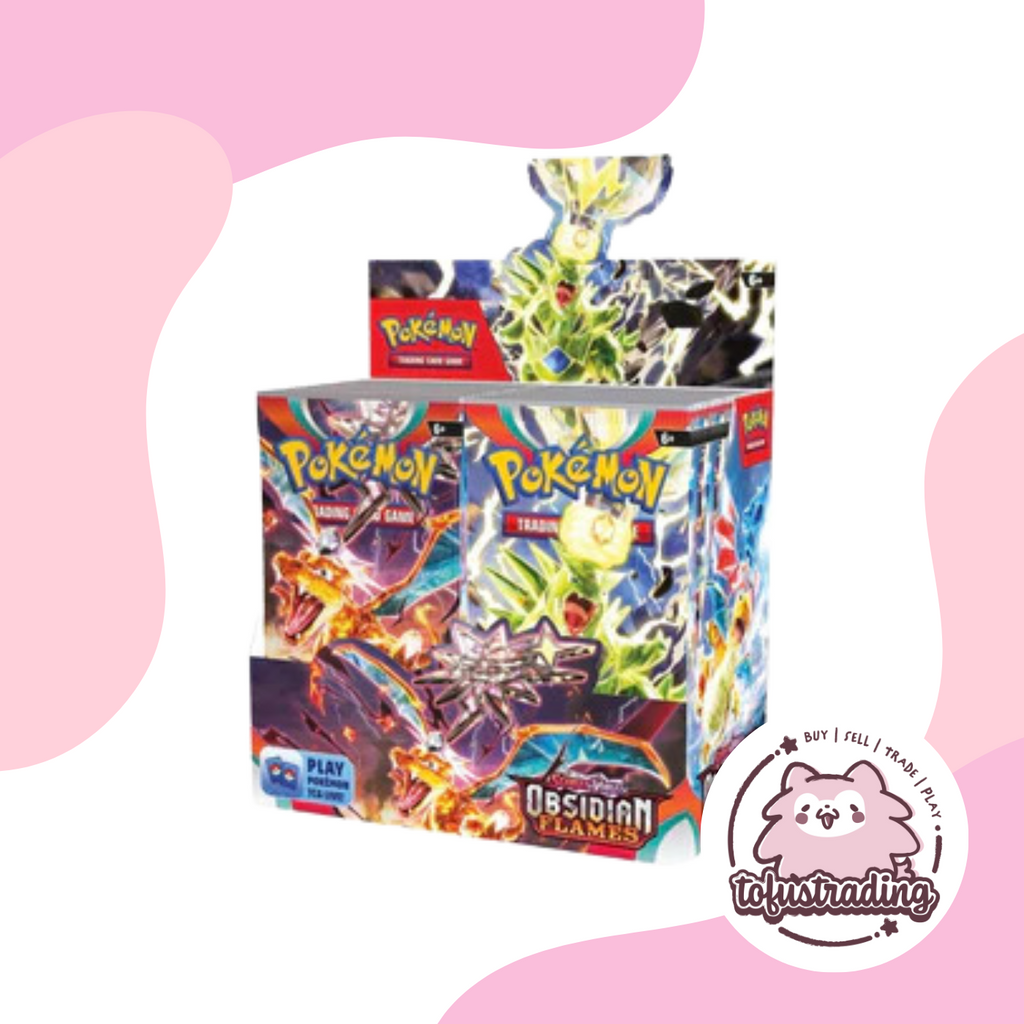 buy obsidian flames booster box Pokémon TCG: Obsidian Flames Booster Box – Tofu's Trading