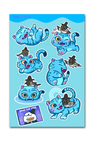 Local Artists Stickers Create Corner - Cozy Scribble